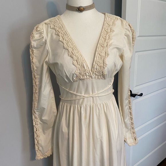 Vintage Gunne Sax maxi dress 1970s size 5 - Picture 6 of 16